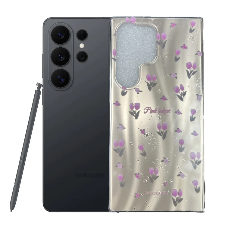 کاور طرح گل لاله مناسب برای گوشی موبایل سامسونگ Galaxy S26 Ultra