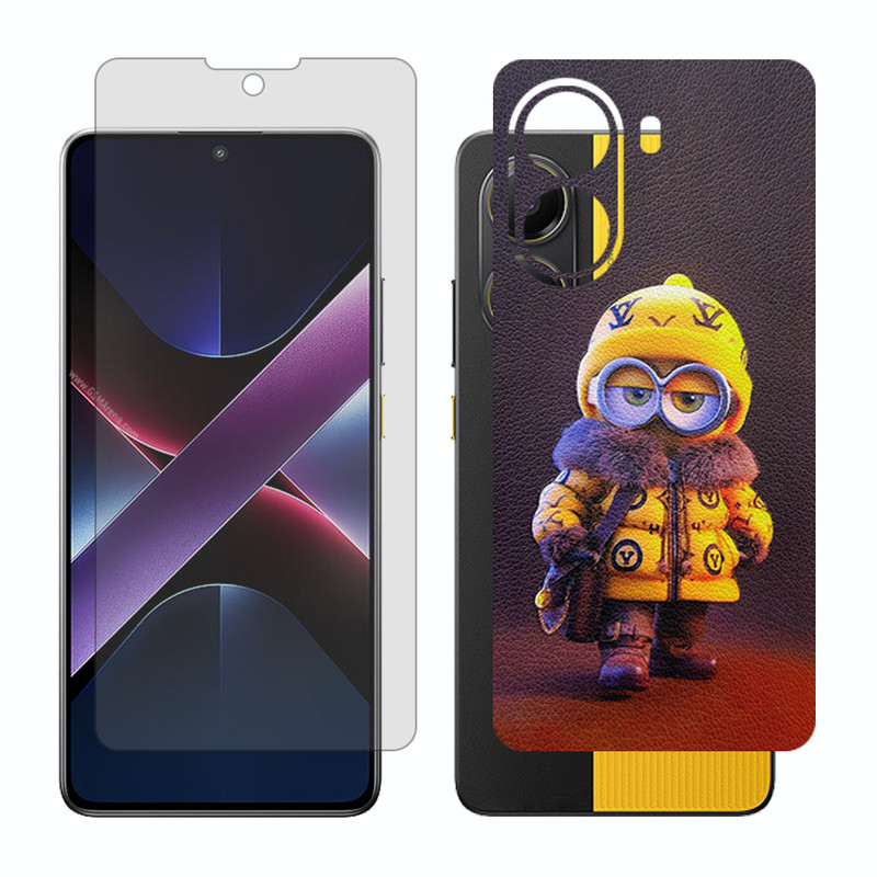محافظ صفحه نمایش مات گلس مدل Together مناسب برای گوشی موبایل شیائومی Poco X7 Pro به همراه برچسب پوششی پشت گوشی
