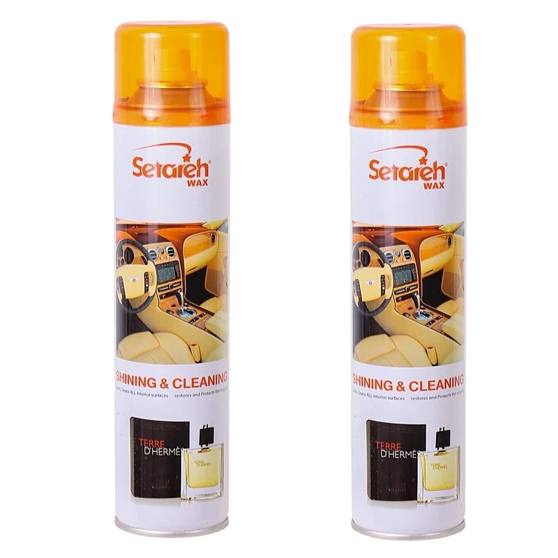 اسپری داشبورد خودرو واکس ستاره مدل N حجم 300 میلی لیتر بسته 2 عددی