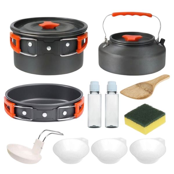 مجموعه ظروف سفری کوک وار ست مدل S11 مجموعه 11 عددی