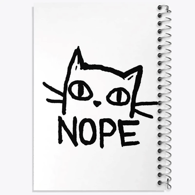 دفتر شطرنجی 50 برگ خندالو طرح گربه بامزه کد 29300