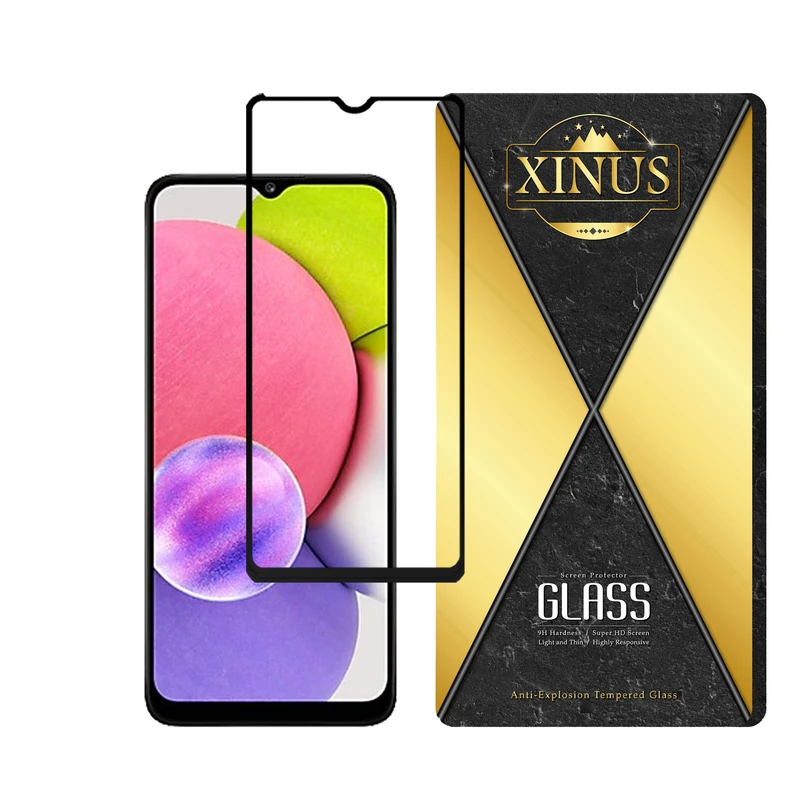محافظ صفحه نمایش ژینوس مدل FULPLUSX مناسب برای گوشی موبایل سامسونگ  Galaxy A03s