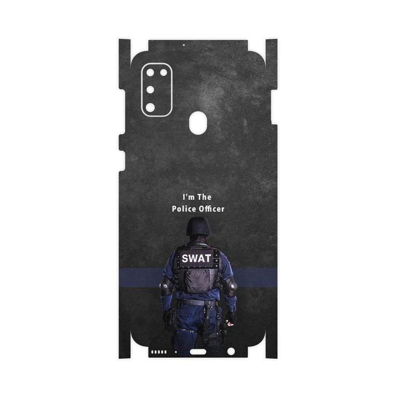 برچسب پوششی ماهوت مدل Police Officer-FullSkin مناسب برای گوشی موبایل سامسونگ Galaxy M30s