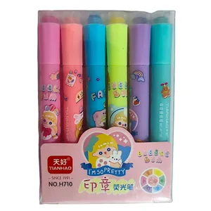 ماژیک علامت گذار مهردار مدل دختر بچه کد H710