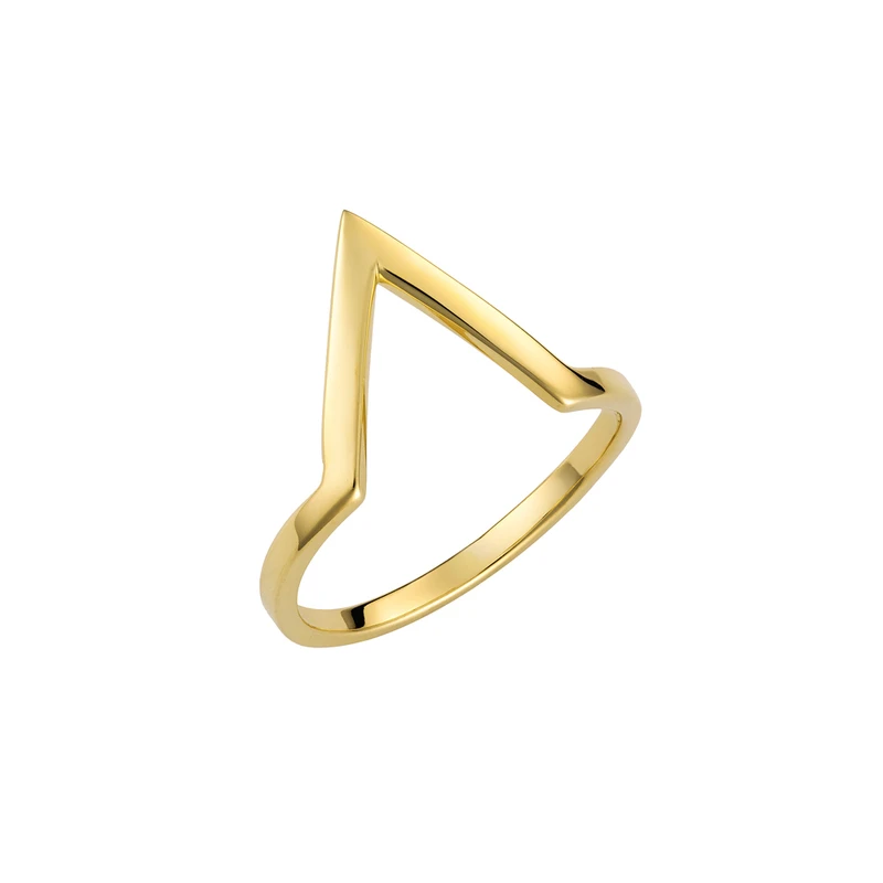 انگشتر طلا 18 عیار زنانه دوست خوب مدل V RING 