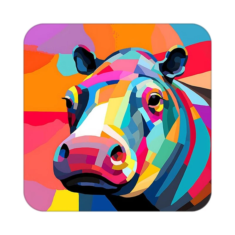 زیر لیوانی کاکتی طرح حیوانات رنگی مدل mp25361