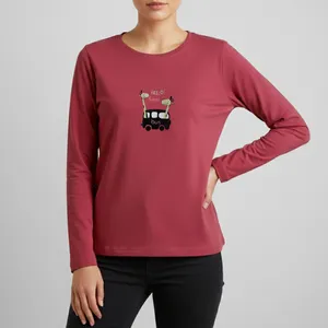 تی‌شرت راحتی آستین بلند زنانه ناربن مدل WT3959-1