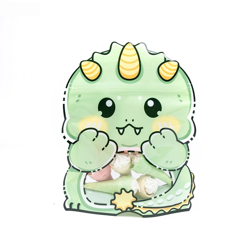 کیسه زیپ دار مدل پلاستیکی طرح دایناسور کوچولو مجموعه 5 عددی