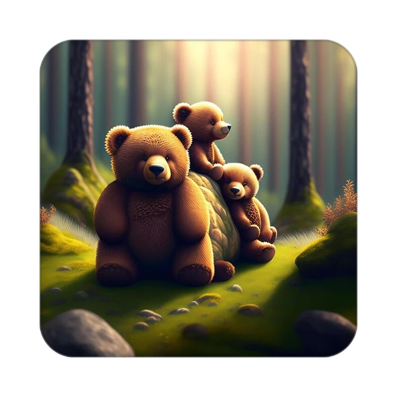 زیر لیوانی کاکتی طرح حیوانات کارتونی مدل mp28474