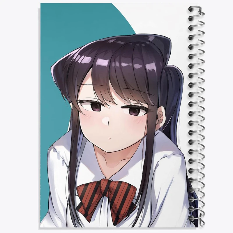 دفتر شطرنجی 50 برگ خندالو طرح انیمه کومی سان کد 16066