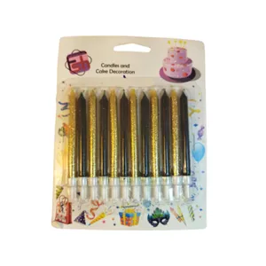 شمع تولد مدل اکلیلی کد 006 بسته 12 عددی