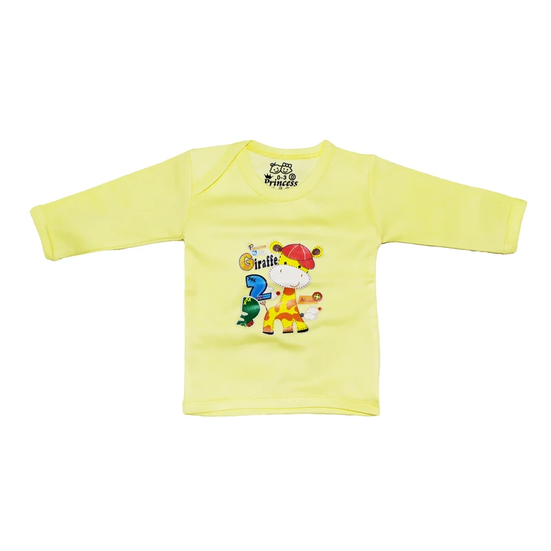 بلوز آستین بلند نوزادی مدل زرافه