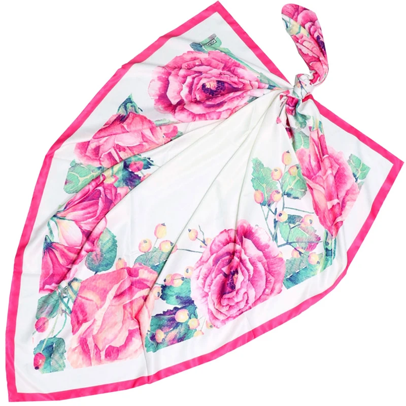 روسری زنانه مدل ابریشم توییل مجلسی مزونی کد ab9931