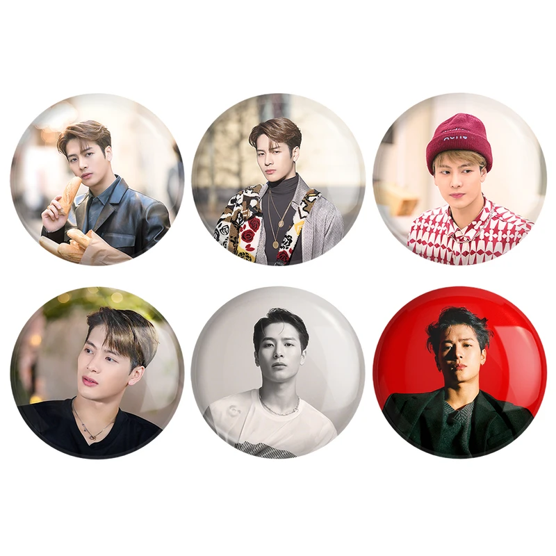 مگنت خندالو طرح جکسون گروه گات سون GOT7 کد 1248A مجموعه 6 عددی