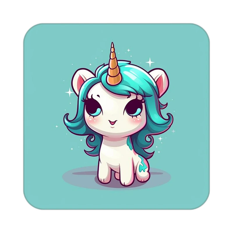 زیر لیوانی کاکتی طرح اسب تک شاخ و یونیکورن مدل mp29600