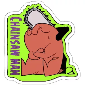 استیکر لپ تاپ مدل Chainsaw man chibi Pochita