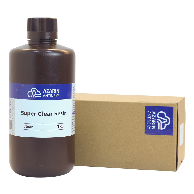 رزین پرینتر سه بعدی آذرین مدل Super Clear حجم 1 لیتر