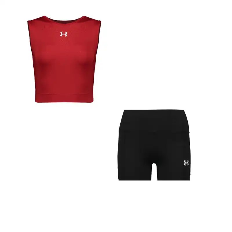 ست نیم تنه و شلوارک ورزشی زنانه مدل 64-55