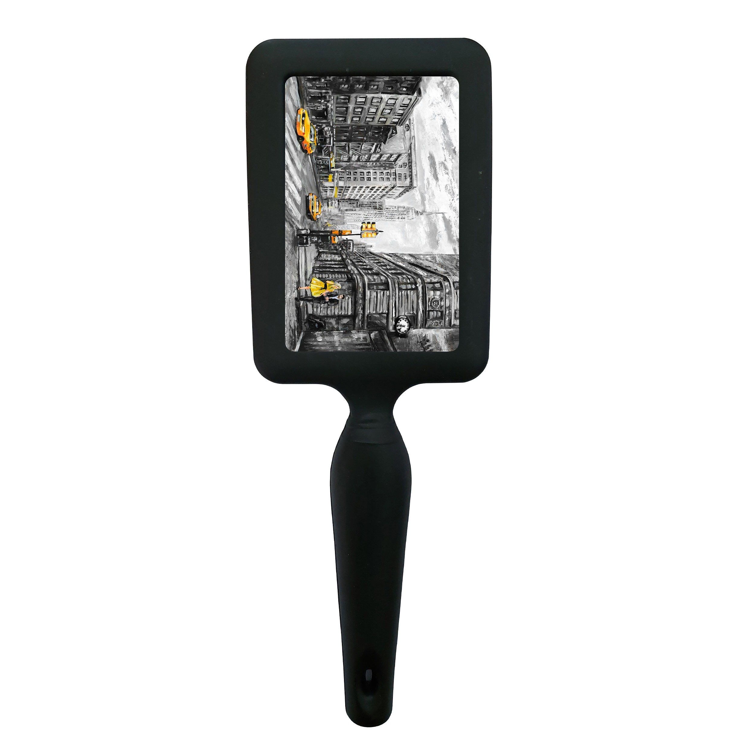 برس مو طرح نقاشی خیابان لندن و دختر و پسر مدل B1011