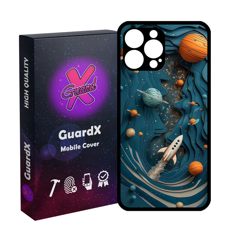 کاور گارد ایکس طرح فضا مدل Glass10750 مناسب برای گوشی موبایل اپل iPhone 13 Pro Max