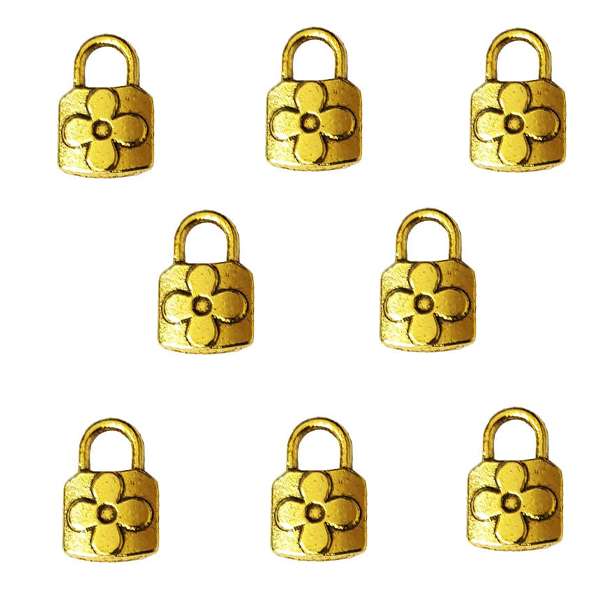 آویز دستبند طرح قفل کد 295 بسته 8 عددی