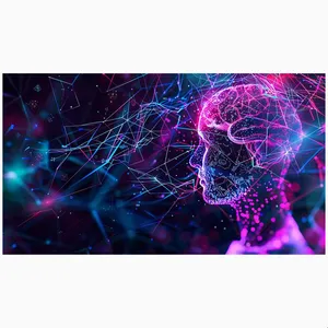 کاغذ دیواری طرح هوش مصنوعی مدل دیجیتال کد AR304078