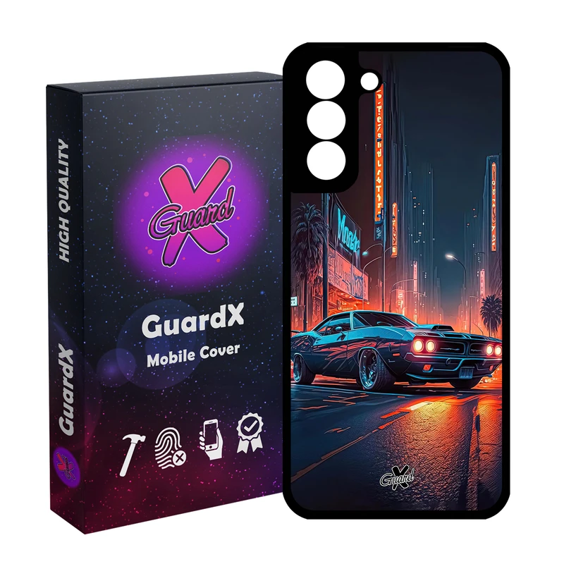کاور گارد ایکس طرح ماشین مدل Glass10609 مناسب برای گوشی موبایل سامسونگ Galaxy S21 FE