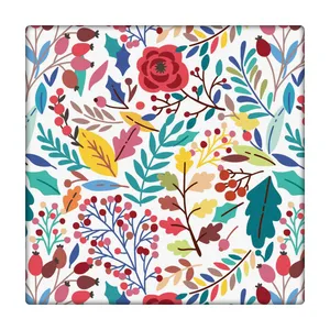 کاشی  طرح  گل و برگ گیاه  کد bambi12581