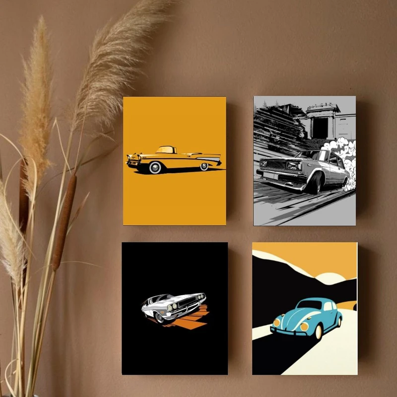 تابلو شاسی گلاگ طرح اتومبیل کد FF4 بسته چهار عددی