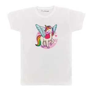 تی شرت بچگانه پرمانه طرح یونیکورن کد pmt.3347