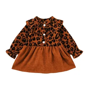 پیراهن دخترانه مدل پلنگی 059