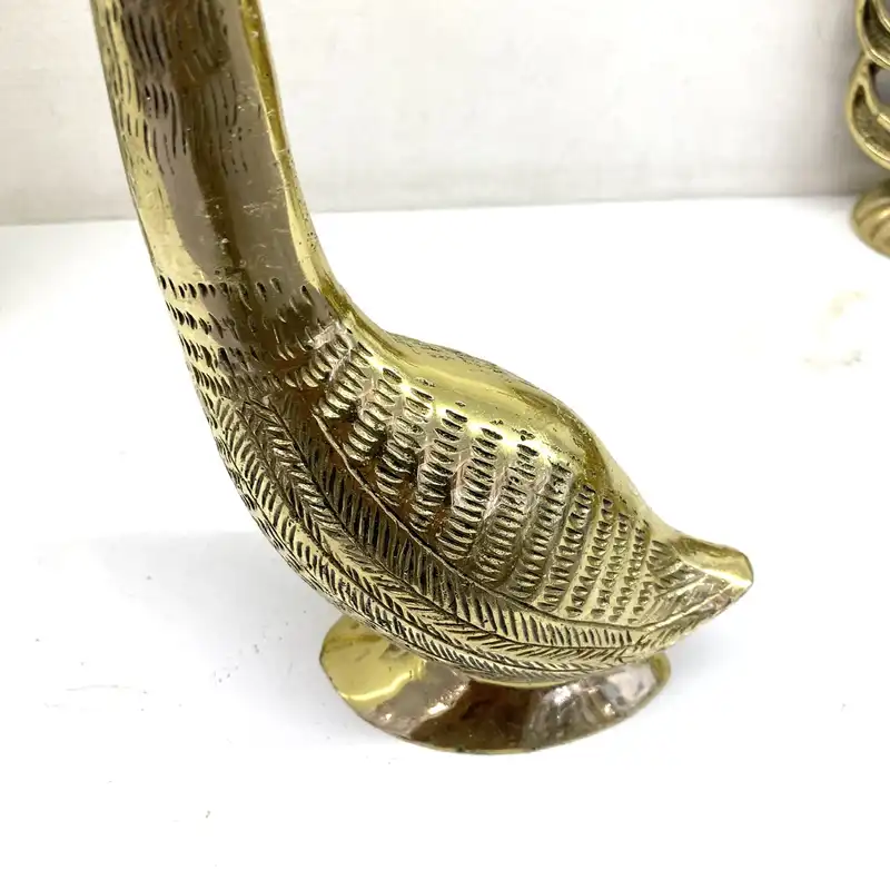 دکوری برنجی مدل درنا کد 2310g829 بسته 2 عددی