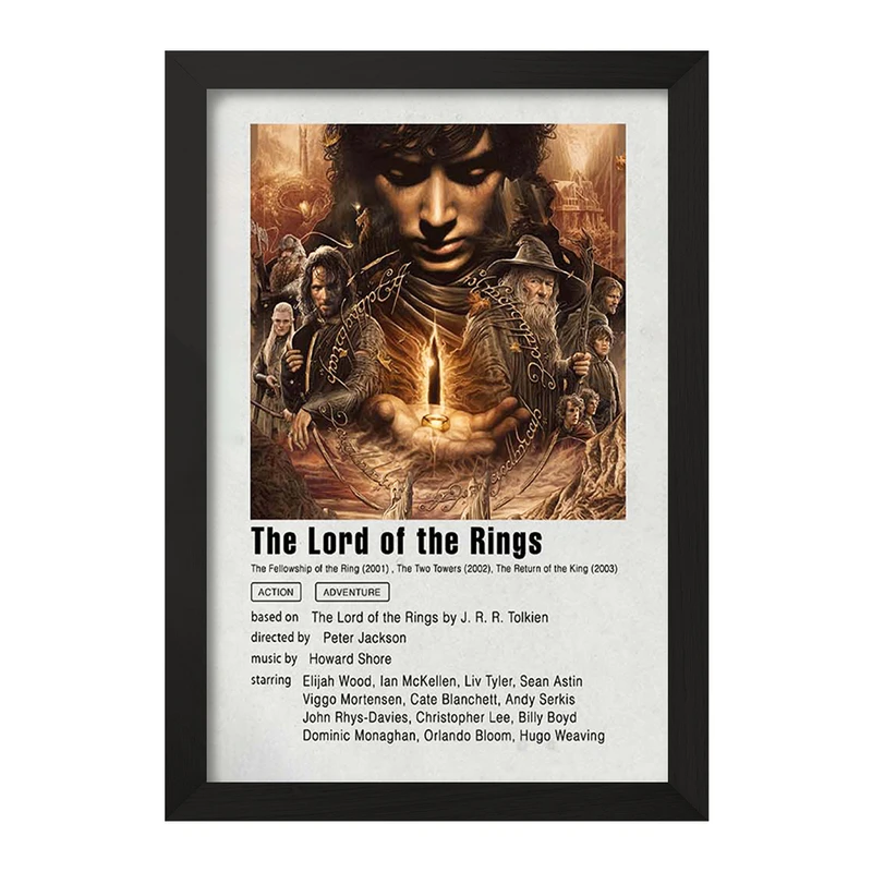 تابلو خندالو مدل ارباب حلقه ها (Lord Of The Rings) کد F11943