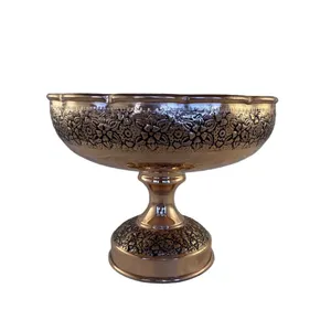 شکلات خوری مسی مدل گلدار