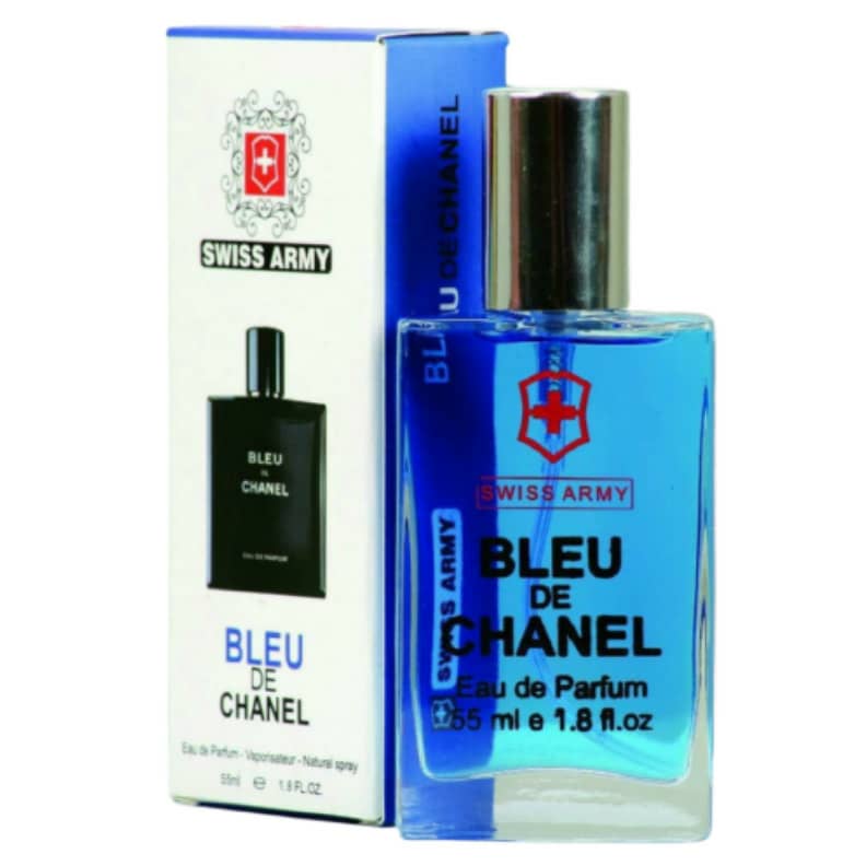 ادو پرفیوم مردانه سوئیس آرمی مدل Bleu de Chanel حجم 55 میلی لیتر