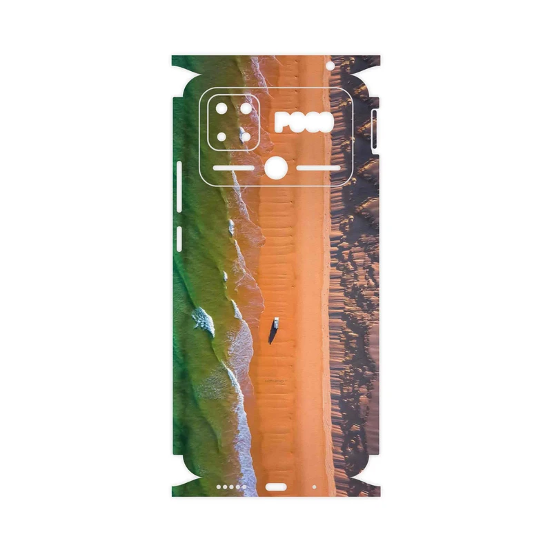 برچسب پوششی ماهوت مدل Beach and Green Sea-FullSkin مناسب برای گوشی موبایل شیائومی Poco C40