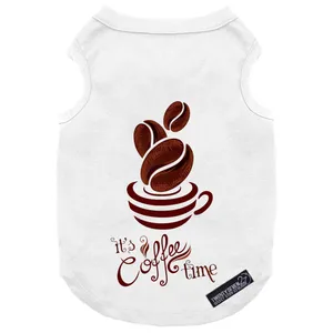 لباس سگ و گربه 27 طرح It Is Coffee Time کد MH895 سایز L