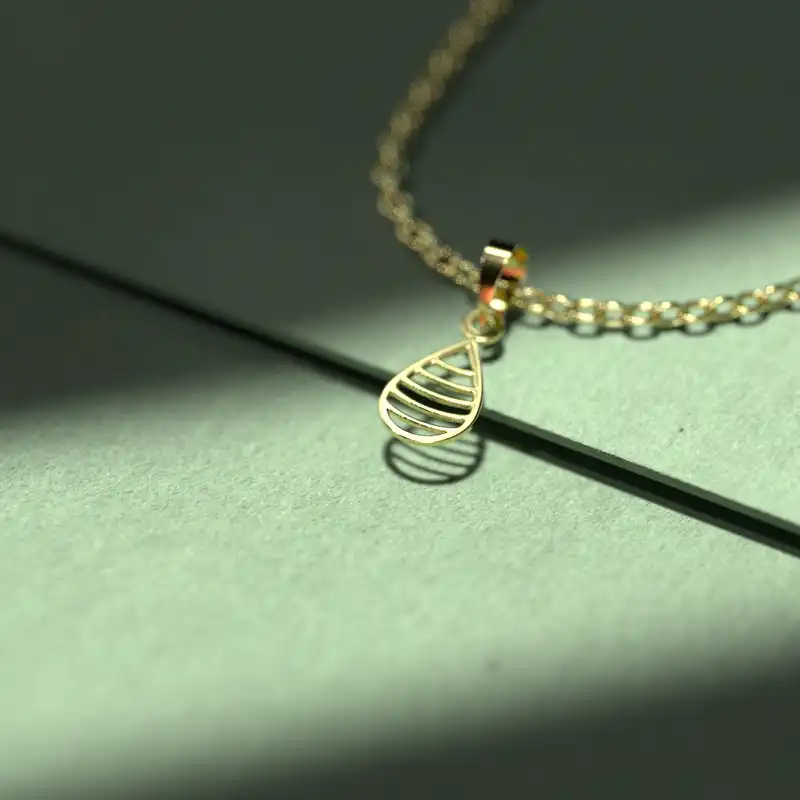 گردنبند طلا 18 عیار زنانه مدوپد مدل هندسی کد Z2-1-1239