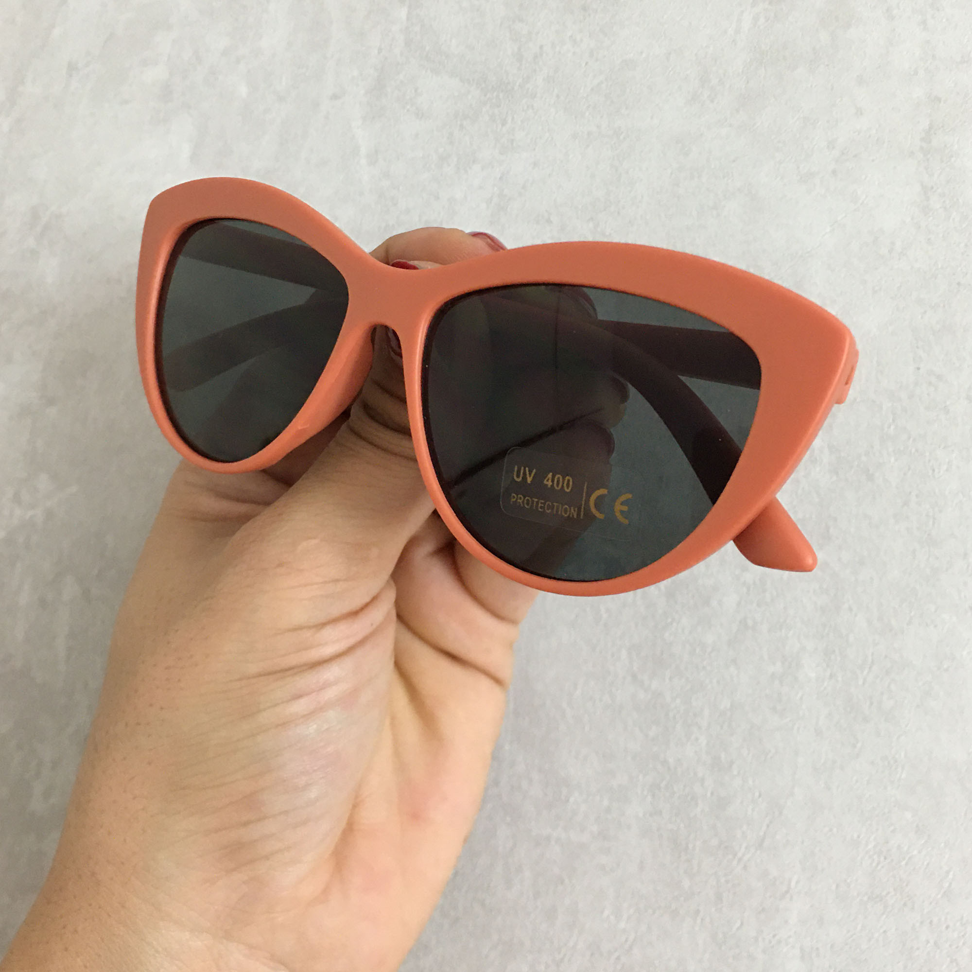 عینک آفتابی دخترانه مدل فانتزی گربه ای کد SUN AJO 44