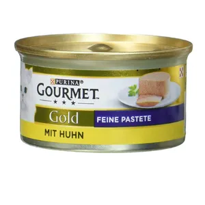 کنسرو گربه گورمت مدل  MIT HUHN feine pastete  وزن 85 گرم