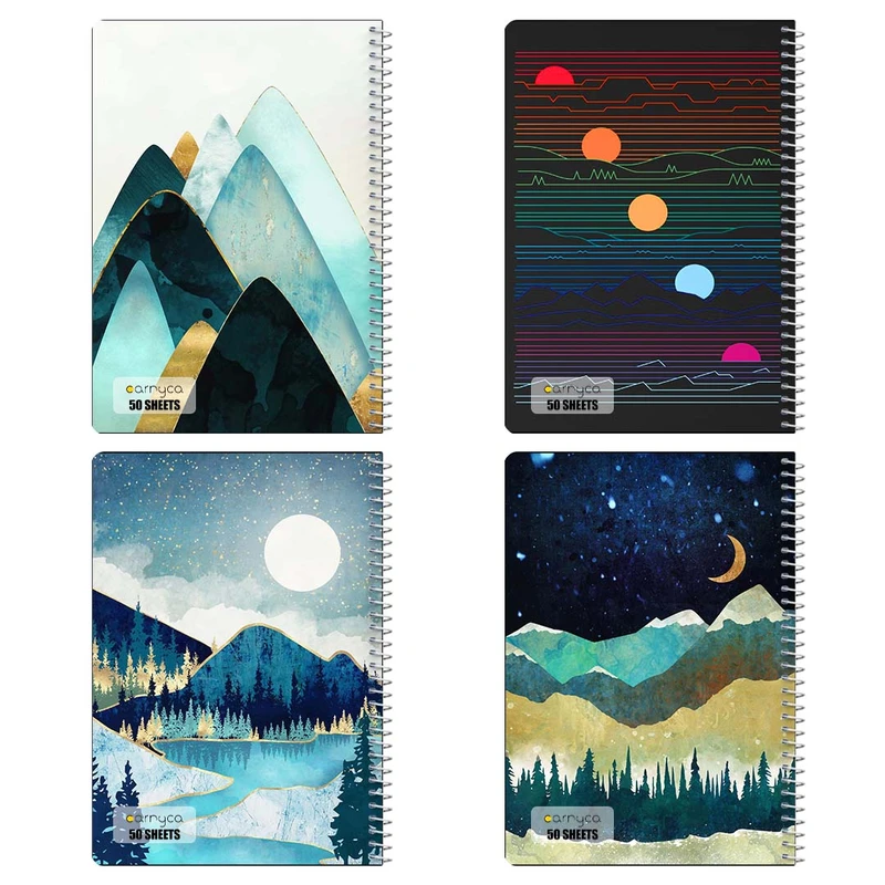 دفتر نقاشي 50 برگ کارنيکا طرح طبیعت Nature کد 63338 مجموعه 4 عددی