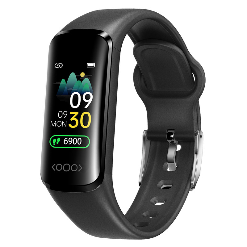 ساعت هوشمند مدل TK30 دارای قابلیت های شمارنده ضربان قلب، کنترل سطح اکسیژن خون، کنترل فشار خون، کنترل موسیقی، گام شمار، بند سیلیکونی