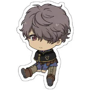 استیکر لپ تاپ مدل Chibi Black Clover Gauche
