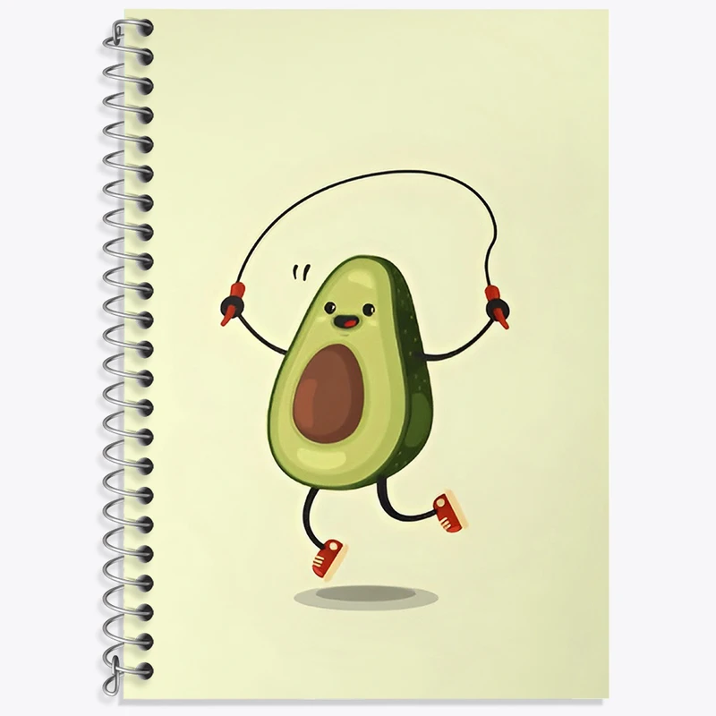 دفتر نت موسیقی 50 برگ خندالو طرح آووکادو بامزه کد N3049