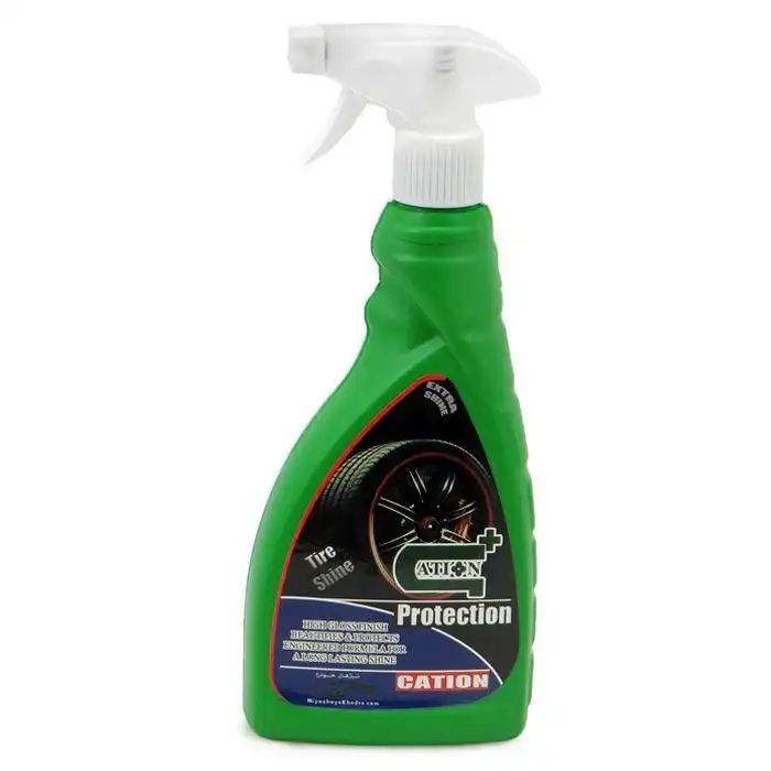 اسپری براق کننده تایر خودرو کاتیون مدل ky حجم 600 میلی لیتر