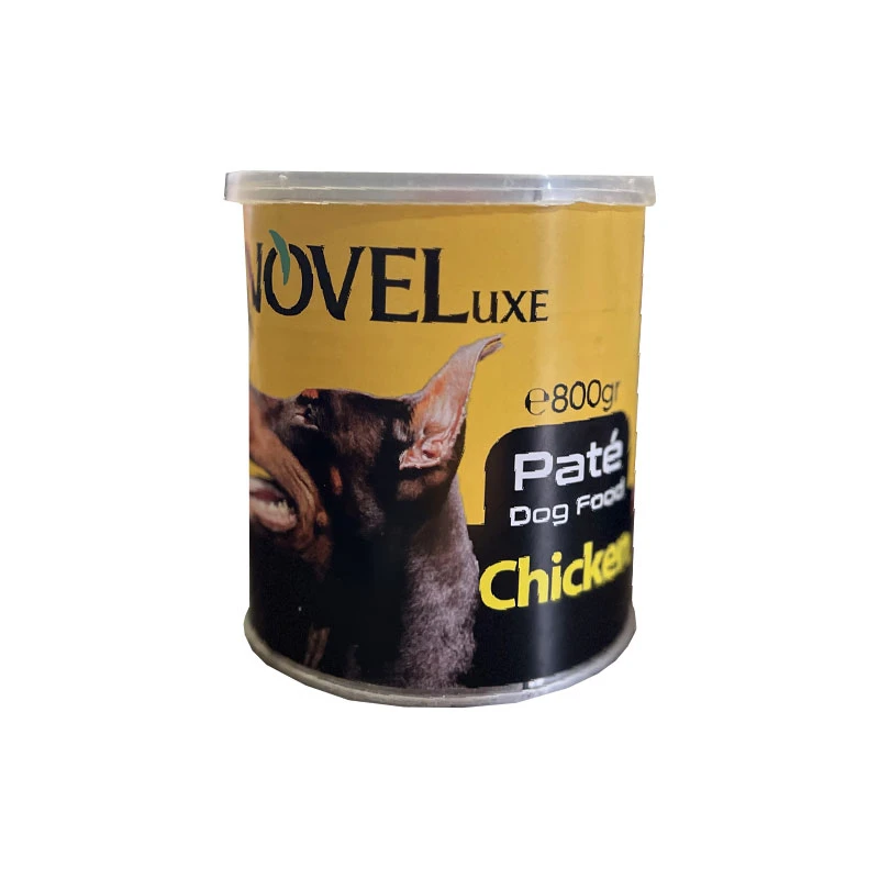 کنسرو غذای سگ نوول لوکس مدل مرغ وزن 800 گرم بسته 6 عددی