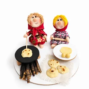 عروسک پارچه ای مدل نان پز ۲ نفره