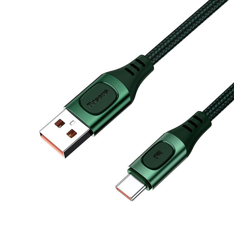 کابل تبدیل USB به USB-C باسئوس مدل A06 5A طول 1 متر