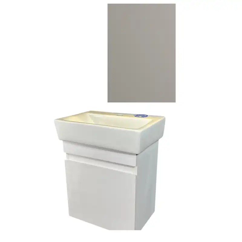 ست کابینت و روشویی سایا کابینت مدل ضد آب کد 102 S به همراه آینه