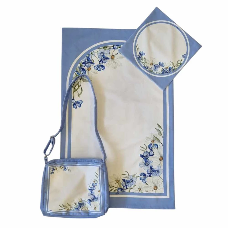 سجاده و جانماز طرح لاله کد 900 به همراه کیف